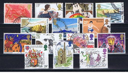 UK #13: 14 Höhere Werte Gestempelt, 14 Used Higher Values - Collections