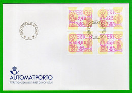 1991 Schweden Sweden ATM 1 / Offizieller FDC 12.4.1991 / Klüssendorf Automatenmarken Frama Etiquetas Automatici - Automatenmarken [ATM]