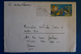 M22 MAYOTTE BELLE LETTRE1999 MAMOUDZOU POUR PARIS FRANCE + AFFRANCHISSEMENT PLAISANT - Covers & Documents