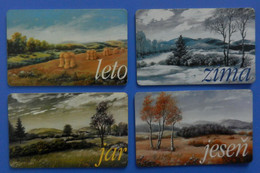 Slovakia X4 Stagioni Seasons Spring Fall Autumn Winter Fall Summer Slovenske Leto Jesen Jar Zima - Seasons