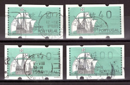 Portugal - 1993   Etiquetas  Nau Portuguesa Sec. XVI ( Máquinas Distribuidoras ) - Gebruikt