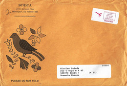 LETTER WITH A LABEL WITH PLANE SENT FROM LOS ANGELES - Andere & Zonder Classificatie