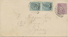 NEW SOUTH WALES "500" (MARULAN) Rare Numeral Postmark Clear On Superb Env 1892 - Lettres & Documents