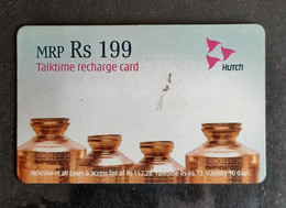 158.INDIA USED PHONE CARD HUTCH, RECHARGE CARD . - Inde