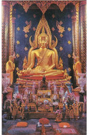 STATEU OF LORD BUDDHA THAILAND CARTOLINA PER ITALIA - Budismo