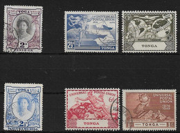 TONGA 1942 2d, 2½d And 1949 UPU SET SG 76/77, 88/91 FINE USED Cat £12.50 - Tonga (...-1970)