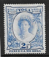 TONGA 1942 2½d SG 77a RECUT '2½' VARIETY MOUNTED MINT Cat £35 - Tonga (...-1970)