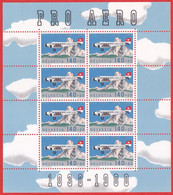 SWITZERLAND 1988 «Pro Aero Foundation - 50th Anniversary» Mi# 1351 - MNH Minisheet - Otros & Sin Clasificación