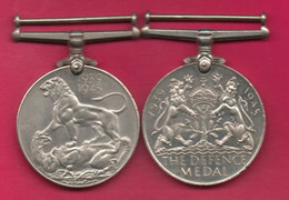 United Kingdom , Georges VI, The Defence Medal, 1939-1945, Excellent - Gran Bretaña