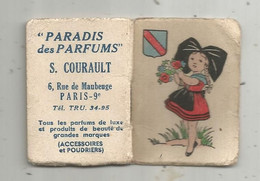 JC , Calendrier , Petit Almanach Pour 1948 , Paradis Des Parfums , S. Courault , Paris 9 E , 24 Pages , 55 X 40 Mm - Small : 1941-60