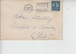 STATI UNITI 1931 - Etichetta Pubblicitaria -  Lettera Per Italia -.- - Autres & Non Classés