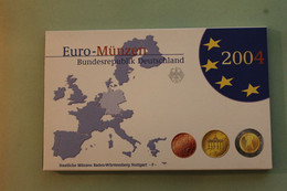 Deutschland, Kursmünzensatz; Euro-Umlaufmünzenserie 2004 F, Spiegelglanz (PP) - Mint Sets & Proof Sets