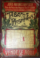 Tin Sign , João Antunes Baptista , Tobacco And  Matches Commerce ,  48  X 33 Cm - Tabak & Cigaretten