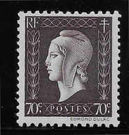 France N°687 - Variété Nez Cassé - Neuf * Avec Charnière - TB - Ongebruikt