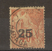 Madagascar (1891 )  40 Surch.25 -  N° 2 - Used Stamps