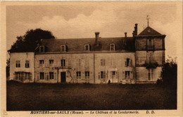 CPA AK MONTIERS-sur-SAULX - Le Chateau Et La Gendarmerie (631208) - Montiers Sur Saulx