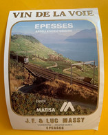 18897 - Vin De La Voie Cuvée Matisa J.F. & Luc Massy Epesses - Trains