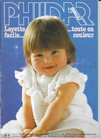 Livre ,Phildar    No 75  Mailles  Layette Facile - Lana