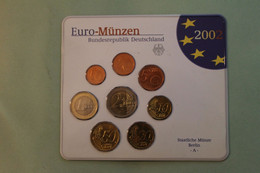 Deutschland, Kursmünzensatz Euro-Münzen, Stempelglanz (stg) 2002, A - Mint Sets & Proof Sets