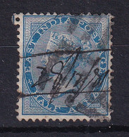 India: 1873   QV    SG75    ½a   Deep Blue  [Die II]      Used - 1858-79 Kolonie Van De Kroon