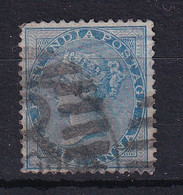 India: 1873   QV    SG76    ½a   Blue   [Die II]    Used - 1858-79 Kolonie Van De Kroon