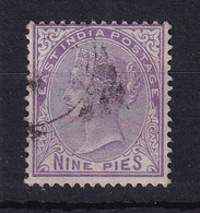 India: 1874   QV    SG77    9p  Bright Mauve      Used - 1858-79 Kolonie Van De Kroon