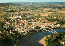 / CPSM FRANCE 47 "Castelmoron, Vue Générale Et Les Bords Du Lot" - Castelmoron