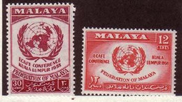MALAISIE 1958 CONFERENCE ECONOMIQUE  YVERT N°85/86 NEUF** MNH - Fédération De Malaya