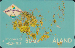 Aland GPT - Map Of Åland - 50 MK - 2FINC - Mint - Aland