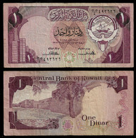 KUWAIT BANKNOTE - 1 DINAR (1980) P#13a F/VF (NT#03) - Koweït