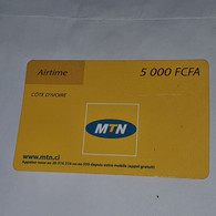 Ivory Coast-(CI-MTN-REF-0003A)-airtime-(12)-(5.000fcfa)-(94980-8420-52962)-used Card+1card Prepiad Free - Ivory Coast