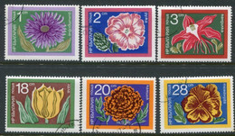 BULGARIA 1974 Garden Flowers Used.  Michel 2345-50 - Used Stamps