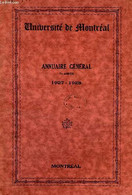 UNIVERSITE DE MONTREAL, ANNUAIRE GENERAL, 7e ANNEE, 1927-28 - COLLECTIF - 1927 - Telefonbücher