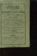 ANNUAIRE DU DEPARTEMENT DE LOT-ET-GARONNE - COLLECTIF - 1903 - Telefonbücher