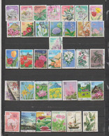 JAPAN-Assortment Of 35used Stamps."F L O W E R S And LANDSCAPING". - Other & Unclassified