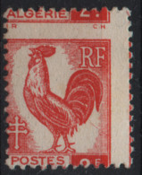 France Colonie Algerie Maury 220 (Yvert 220) * Coq Piquage à Cheval - Autres & Non Classés