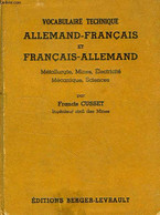 VOCABULAIRE TECHNIQUE ALLEMAND-FRANCAIS ET FRANCAIS-ALLEMAND - CUSSET FRANCIS - 1948 - Atlas