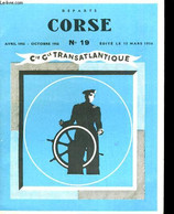 Départ Corse - COPAGNIE GENERALE TRANSATLANTIQUE - 1956 - Corse
