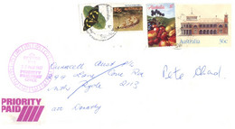 (LL 27) Australia - Priority Paid Covers (2 ) With Fruits / Fish / Butterfly (with 1 Pre-paid Covers) 1987 - Andere & Zonder Classificatie