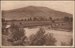 River Usk & Blorenge Mountain, Abergavenny, C.1930 - Postcard - Monmouthshire