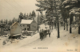 Lucéram * Village Hameau Peira Cava * Une Rue Route * Restaurant National * Attelage - Lucéram