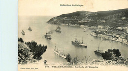 Villefranche * La Rade Et L'escadre * Bateau Navire - Villefranche-sur-Mer