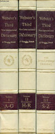 WEBSTER'S THIRD NEW INTERNATIONAL DICTIONARY OF THE ENGLISH LANGUAGE, 3 VOLUMES, UNABRIDGED, WITH SEVEN LANGUAGE DICTION - Dictionaries, Thesauri