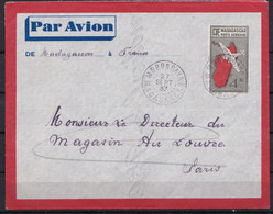 CF-MG-33 – FRENCH COLONIES – MADAGASCAR – NICE AIRGRAM – 1937 - Y&T # 68 - Brieven En Documenten