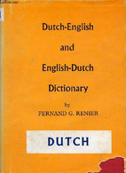 DUTCH-ENGLISH AND ENGLISH-DUTCH DICTIONARY - RENIER FERNAND G. - 1976 - Dictionaries, Thesauri