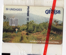 GUINEE EQUATORIALE TELECARTE GETESA REF MV CARDS EQG-11 50 U LANDSCAPE PAYSAGE BLISTER - Equatoriaal Guinea