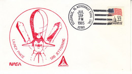 1985 USA  Space Shuttle Challenger STS-51F Mission And Launch Phase SRB JETTISONING Commemorative Cover - Amérique Du Nord