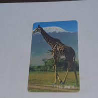 Tanzania-(TAZ-TT-01)-giraffe-(8)-(150units)-(number Left Up)-(00106107)-used Card+1card Prepiad/gift Free - Tanzania