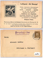 06200 DR Ganzsache Postkarte PP 77 B3 Markenhaus Heinrich Keimel Deisenhofen - Postkarten