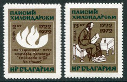 BULGARIA 1972  Pavel Chilendarski MNH / **.  Michel  2170-71 - Ongebruikt